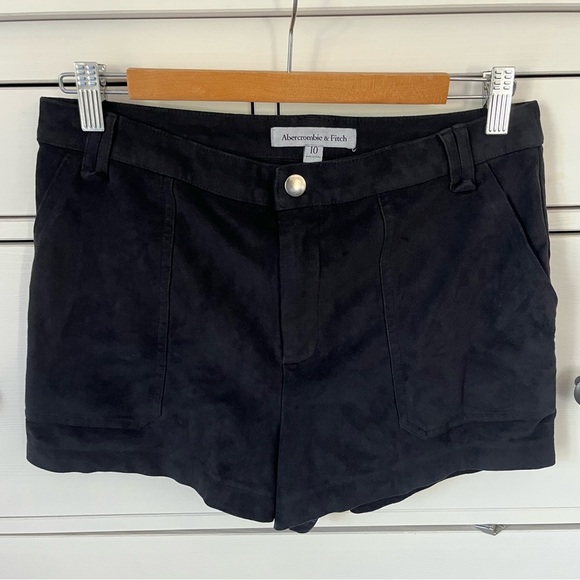 Abercrombie & Fitch Pants - Abercrombie & Fitch Black Vegan Suede Shorts size 10